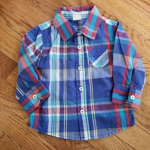 Healthtex plaid top